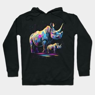 Rhinoceros Fathers Day Hoodie